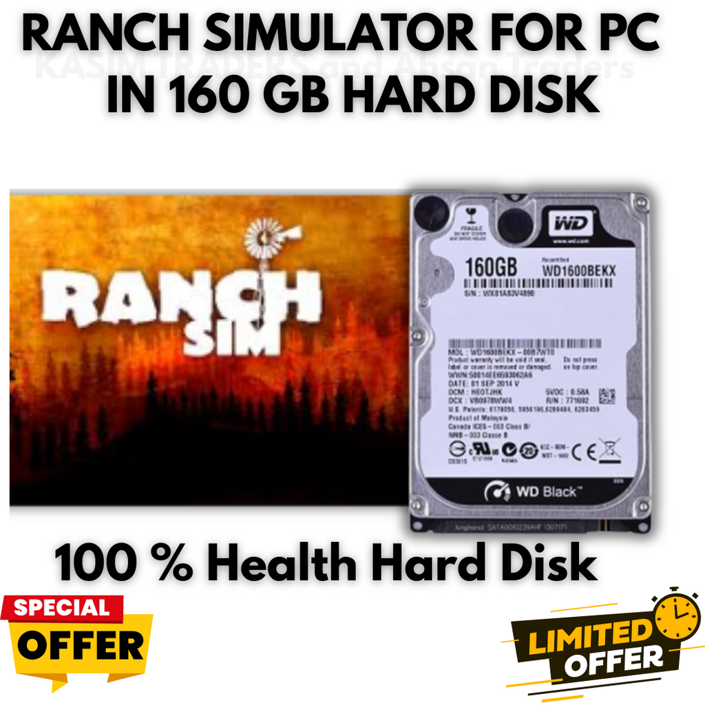 Ranch Simulator PC Edition in 160GB External Hard Disk – Pre-Installed & Ready to Play