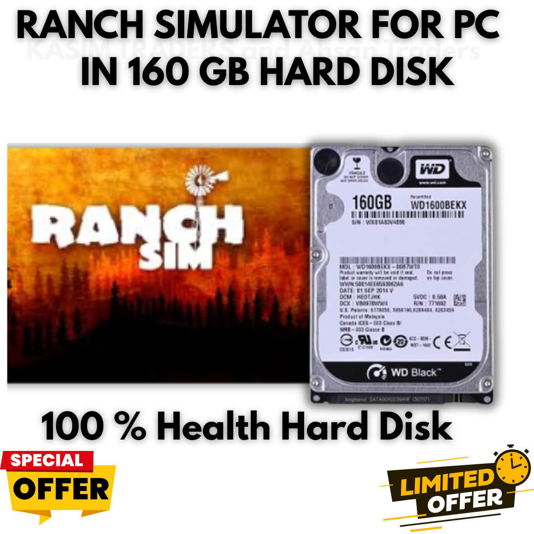 Ranch Simulator PC Edition in 160GB External Hard Disk – Pre-Installed & Ready to Play