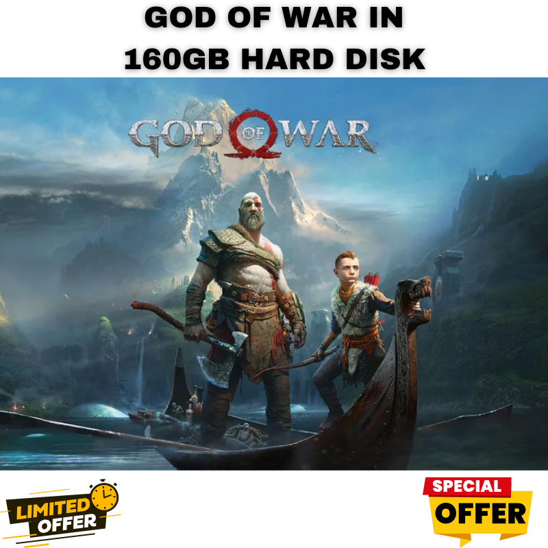 God of War PC Edition in 160GB External Hard Disk – Pre-Installed & Ready to Play