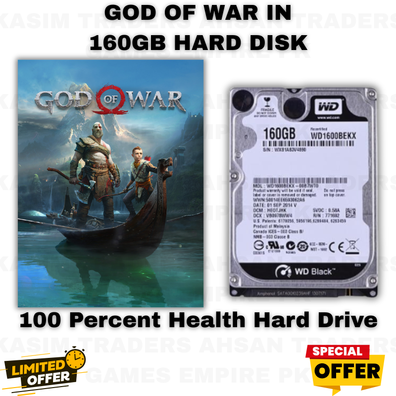 God of War PC Edition in 160GB External Hard Disk – Pre-Installed & Ready to Play