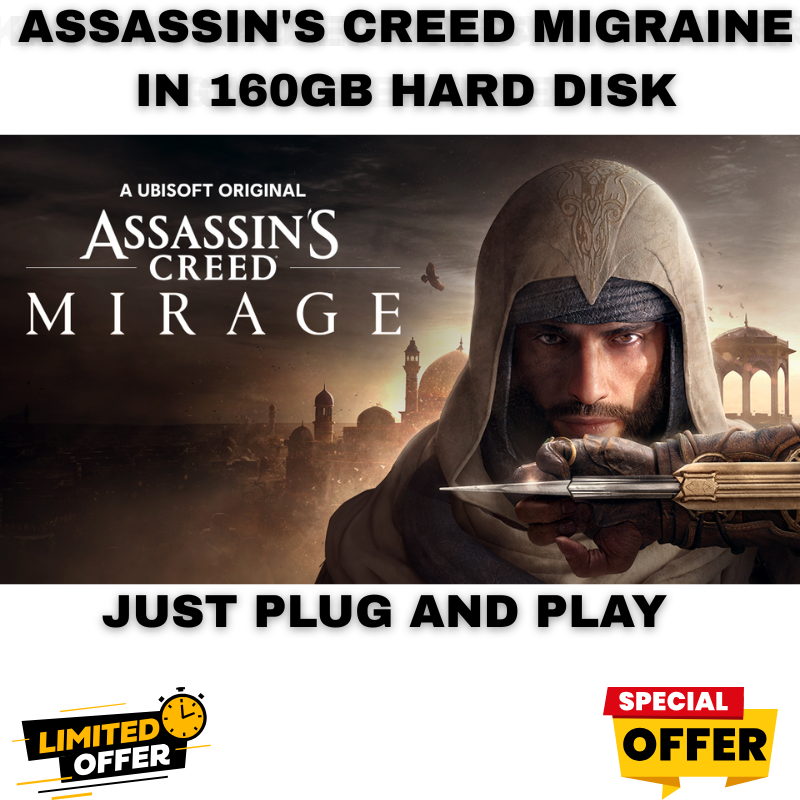 Assassin’s Creed PC Edition in 160GB External Hard Disk – Pre-Installed & Ready to Play